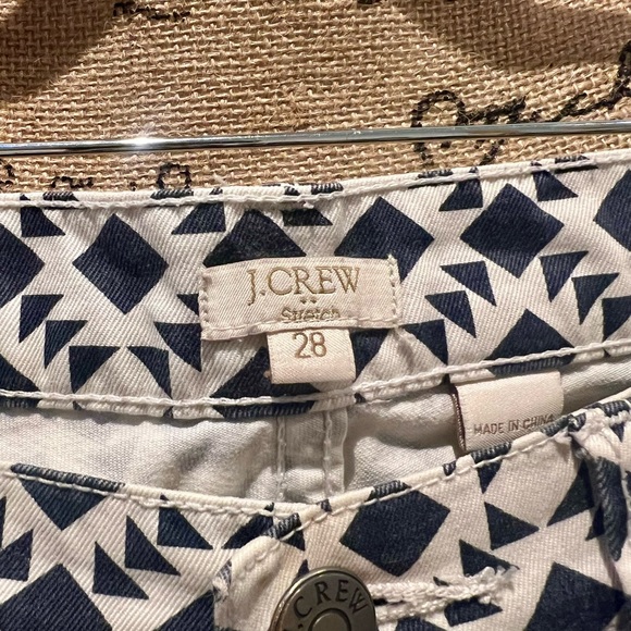 J Crew black and white print jeans. Size 28 - Picture 3 of 3
